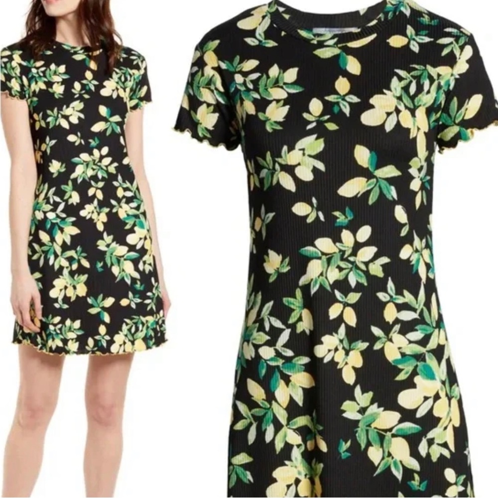 NEW Good Luck Gem Lemon Print Dress, Sz Medium